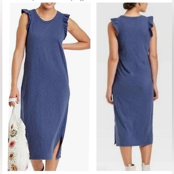 🎃NWT RUFFLE TANK DRESS - Picture 1 of 5